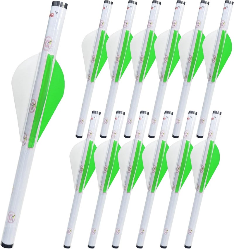 LEANPRO Store 12-Pack Shrink Fletch with 2 Inch Vanes, Stretch Arrow Wraps Universal Fit for Arrows and Bolts, DIY Archery Fletching Tool - Image 1